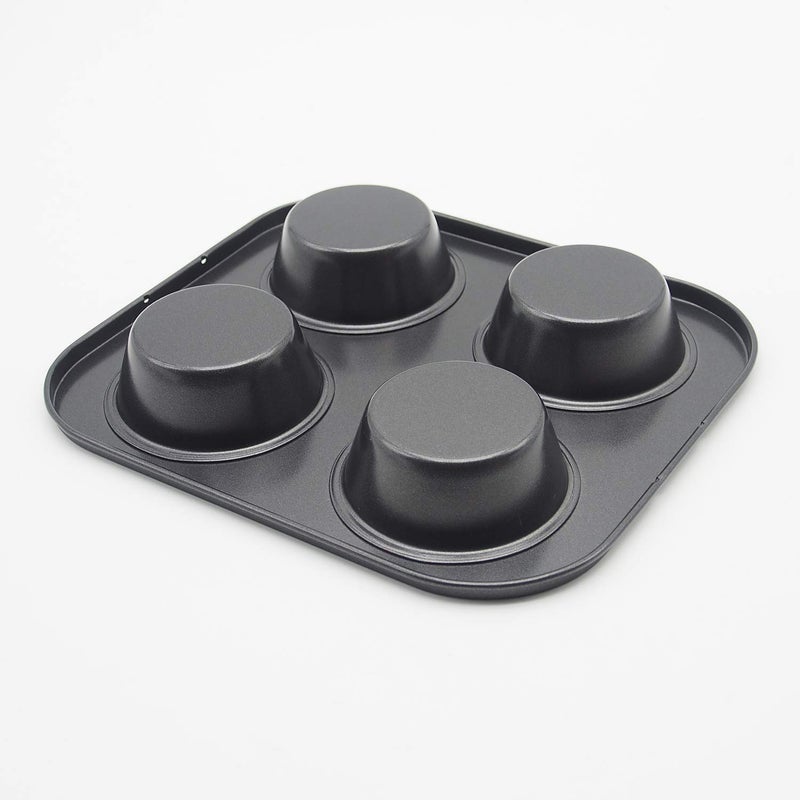 HYTK 4 Cup Muffin Pan 2 Pcs (8.5 X 7.48 Inch) Air Fryer Small Oven Cupcake Baking Pan Non Stick No Toxic Bakeware - Image 3